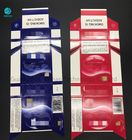 A caixa de cigarro completa do bloco do pacote do Cig adota a impressão deslocada no projeto de duas cores
