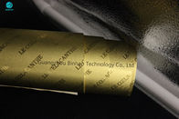Papel da folha de alumínio do cigarro da folha no ouro 83mm brilhante e de Matt para a caixa do cigarro enorme