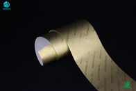 Papel de gravação da folha de alumínio do cigarro de Logo Company Name Gold Rubbing que metaliza o comprimento laminado 1500m