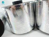 Fita falsificando de prata do rasgo do pacote 2.5mm de Bopp do holograma anti em Rolls