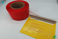 Fita vermelha grande da tira de rasgo para materiais do MOPP do tamanho do pacote expresso 4.0mm