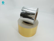 Papel dourado prateado de superfície liso da folha de alumínio para o pacote do cigarro