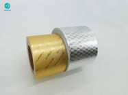 Papel de prata gravado da folha de alumínio do ouro do teste padrão para o pacote do cigarro
