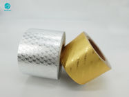6,5 papel da folha de alumínio de Mic Gold Silver Embossing Logo para o pacote do cigarro