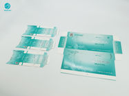 Casos de papel do pacote verde decorativo do cartão para produtos de cigarro do cigarro