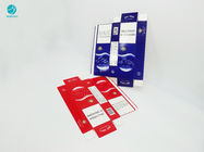 Caixa de cartão de empacotamento do cigarro azul vermelho inofensivo com projeto personalizado