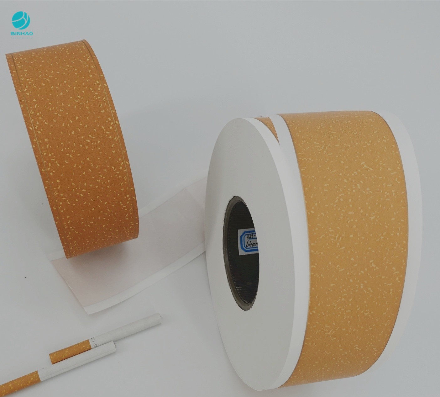 comprimento Cork Tipping Paper Roll Use amarelo popular de 3000m para a indústria do fumo de cigarro
