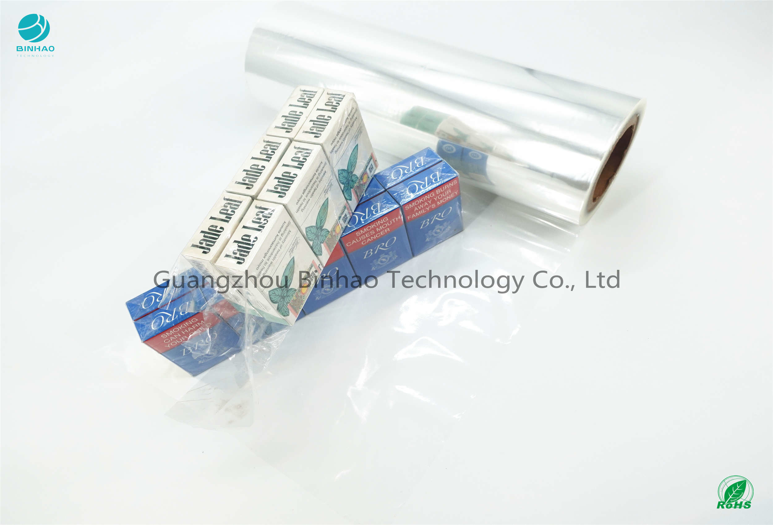 Filme de empacotamento do cigarro do PVC do Polyvinyl 350mm do produto comestível
