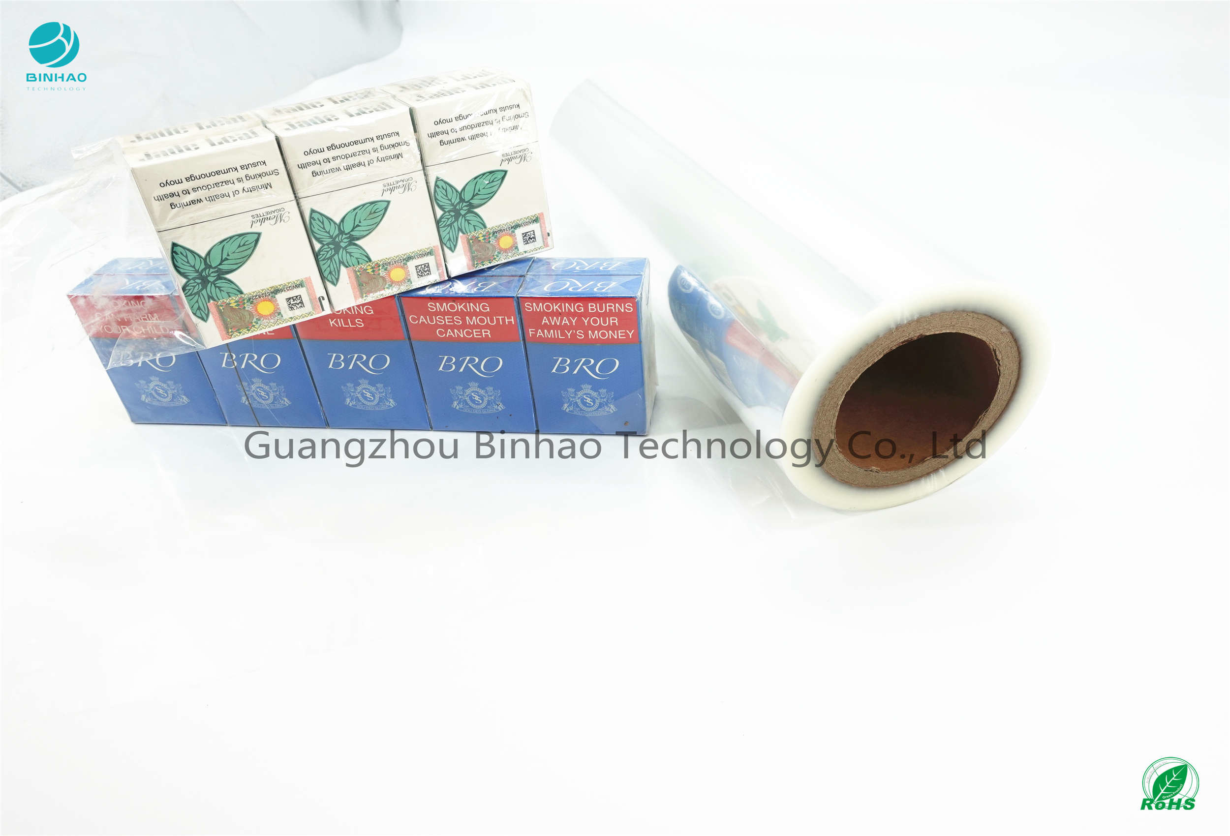 Filme transparente do pacote do cigarro do PVC do ≥ 89 0.3mm da taxa