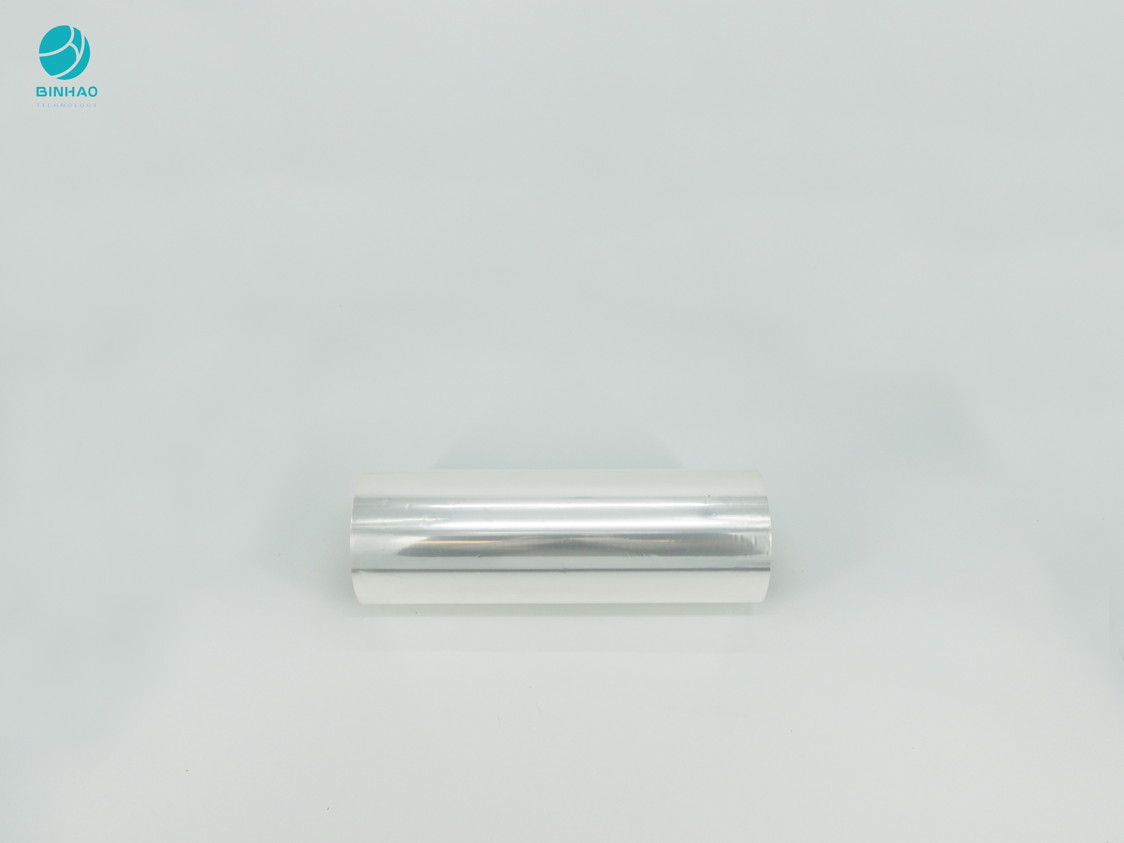 Um rolo de filme lateral de Corona Treated Transparent Cigarette BOPP para o pacote