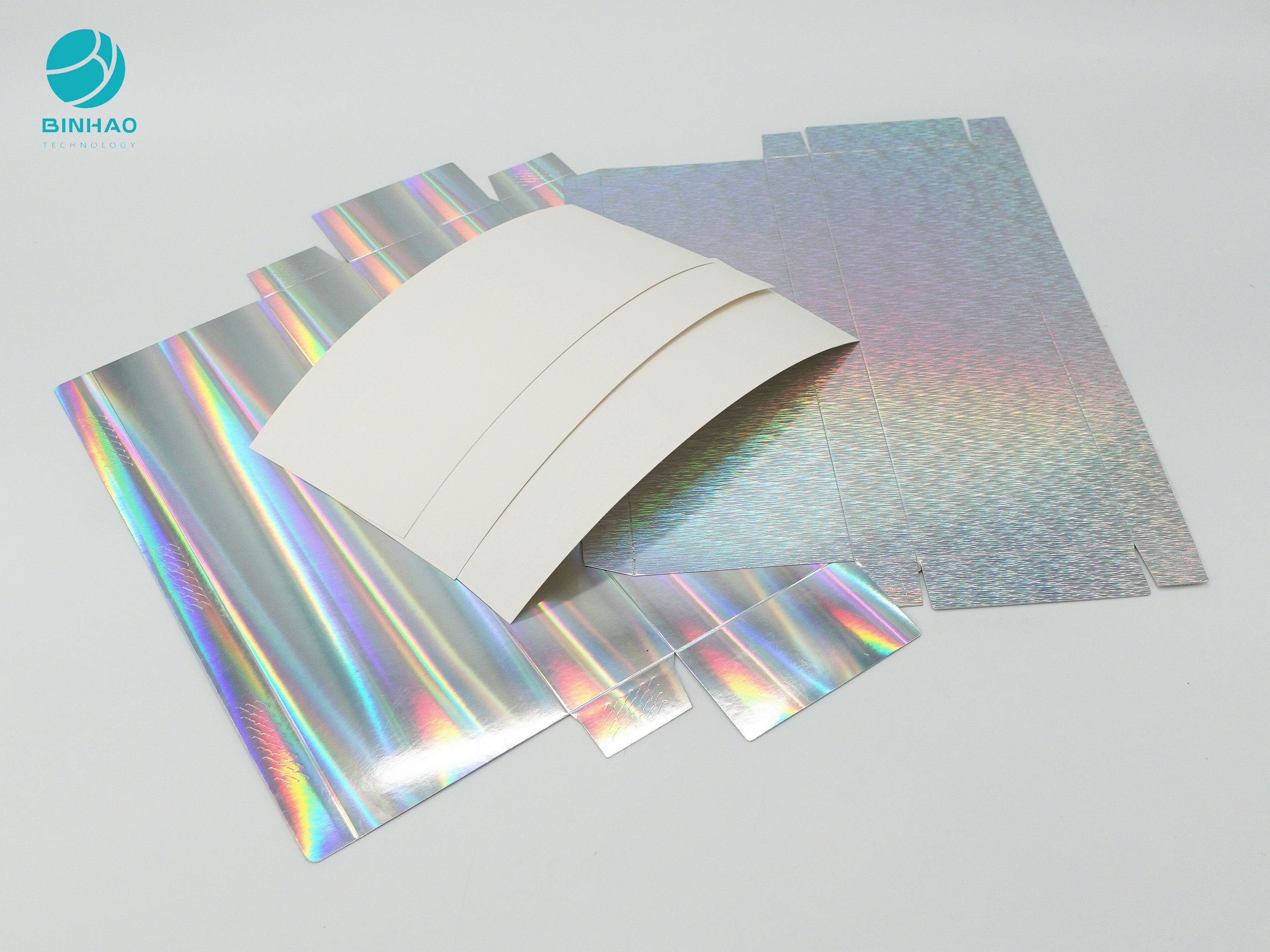 Casos de embalagem holográficos decorativos do cartão para produtos de cigarro do cigarro