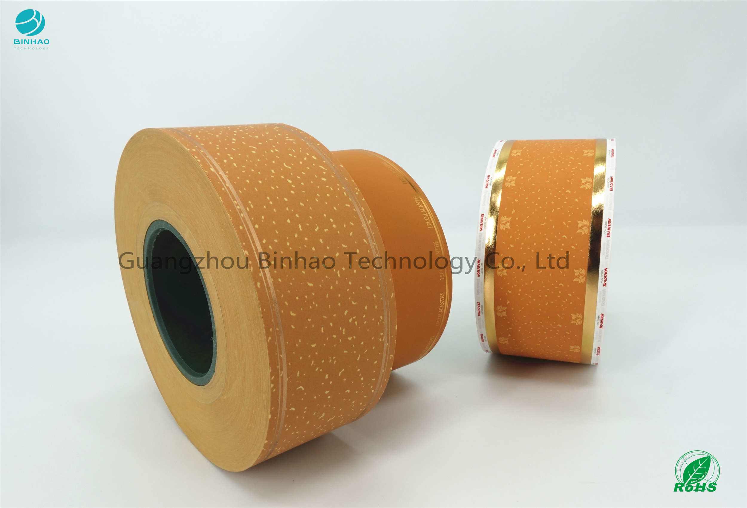 papel de Cork Tipping Paper Yellow Base do núcleo de 66mm
