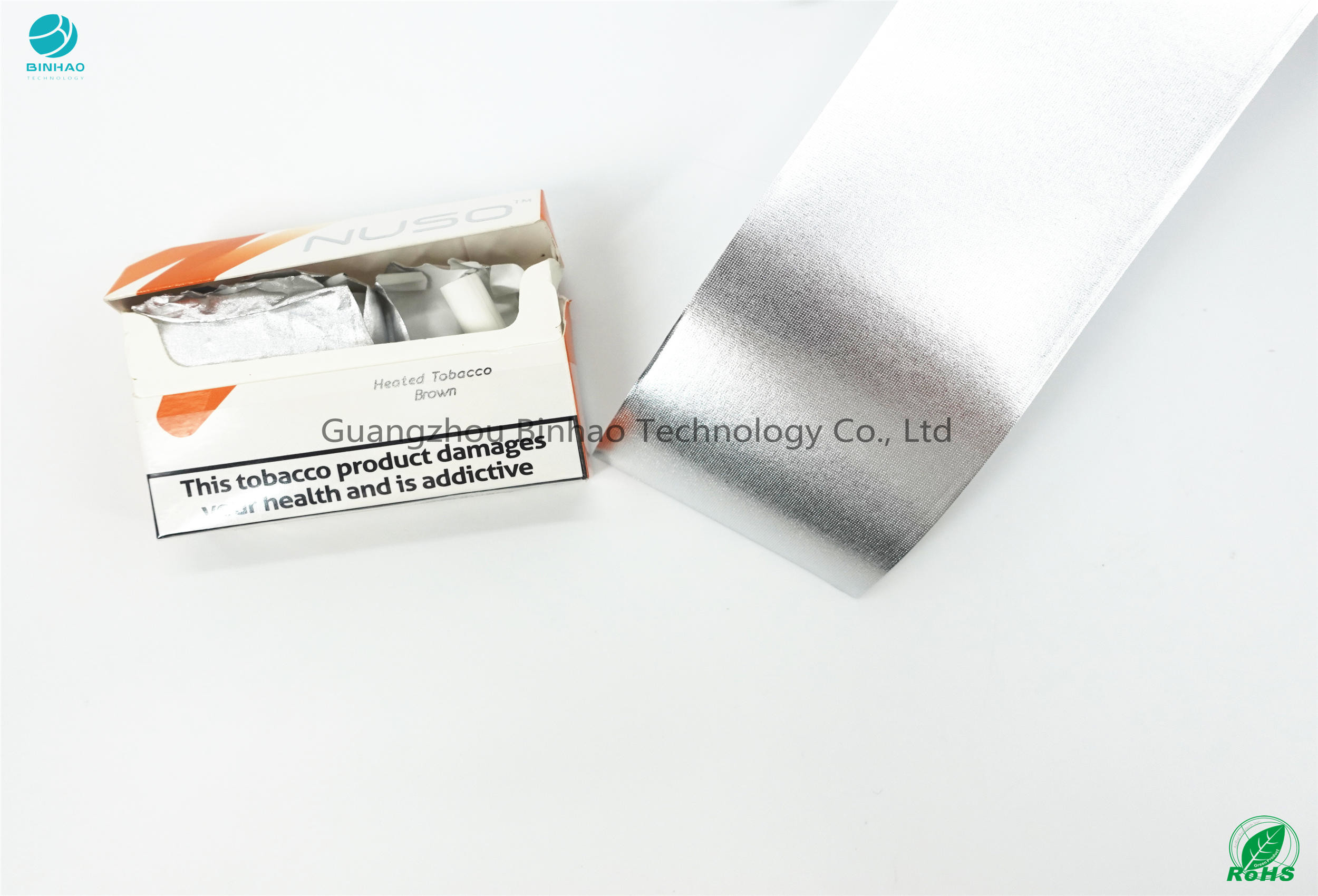 Folha de alumínio a favor do meio ambiente 55gsm de papel dos materiais do pacote do E-cigarro de HNB