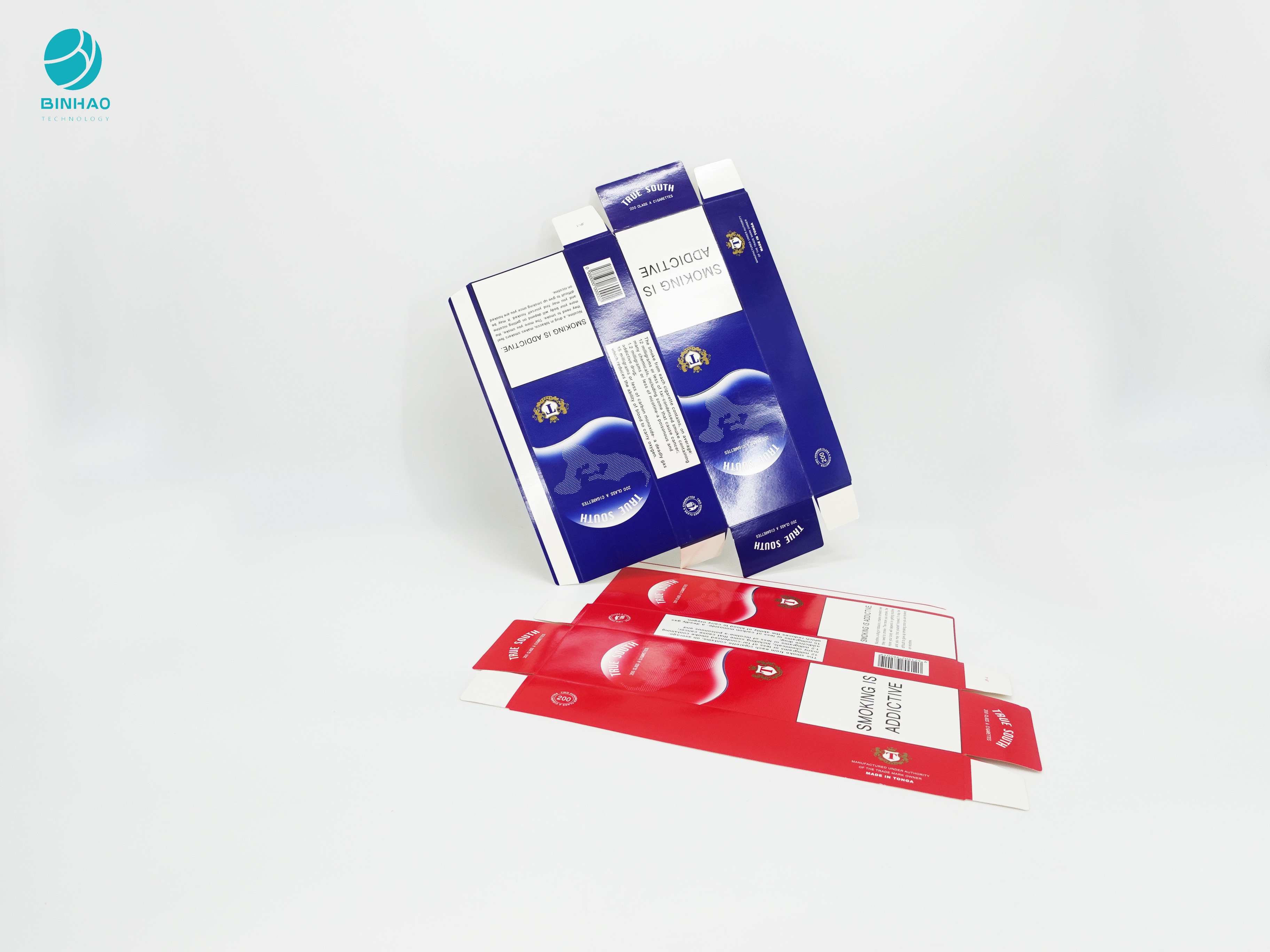 Caixa de papel de gravação do cartão dos bens feitos sob encomenda do teste padrão para o pacote do cigarro