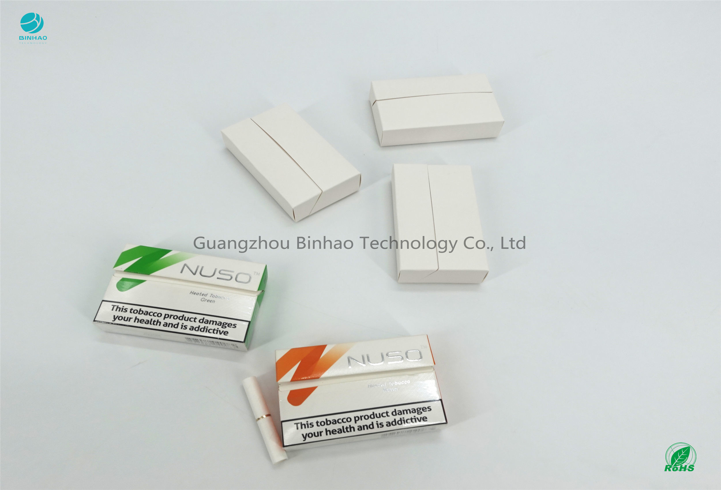 Deslocado imprimindo o cartão branco 220gsm dos materiais do pacote do E-cigarro de HNB