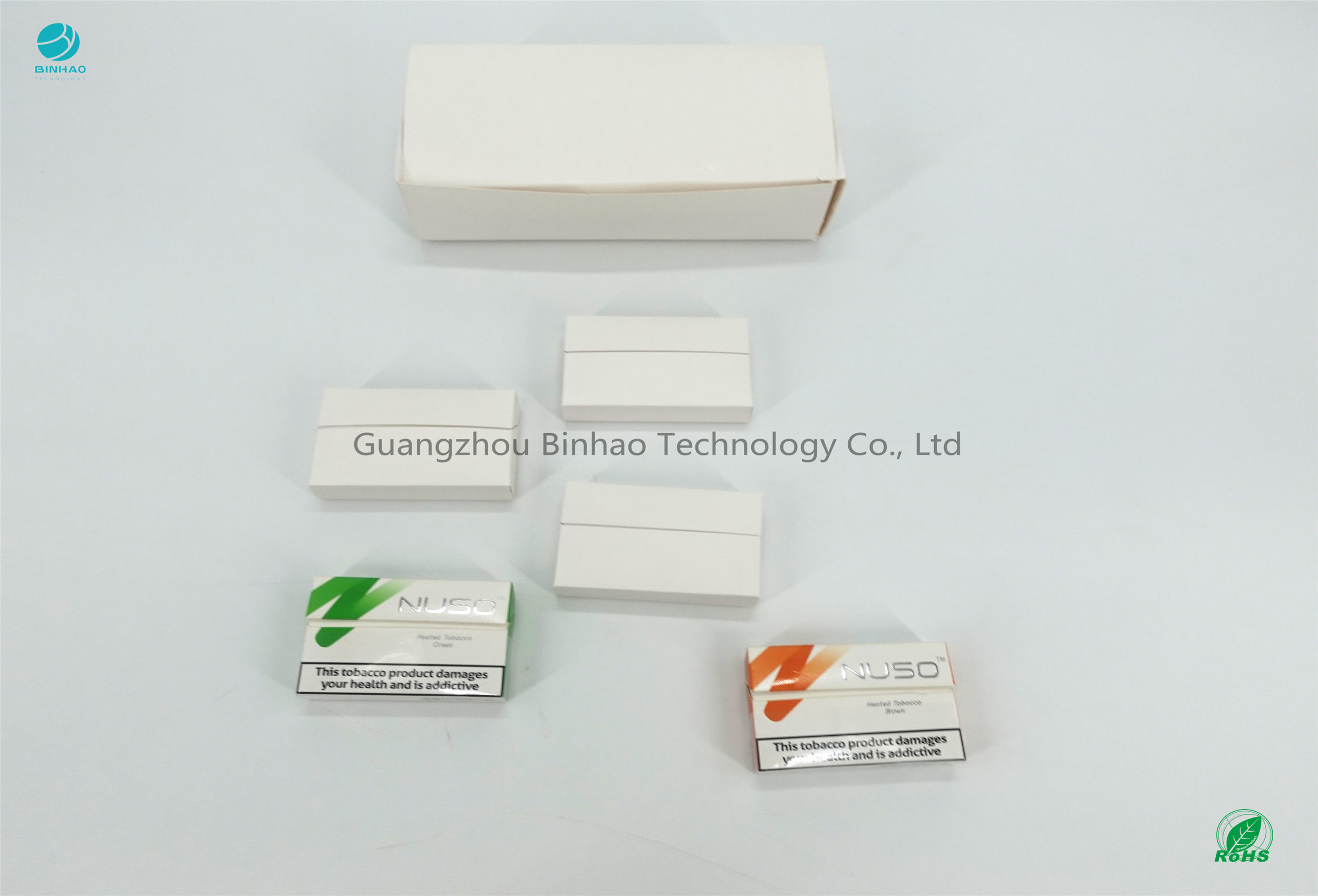 As caixas recicladas empacotam materiais para o revestimento da cor da impressão do E-cigarro de HNB