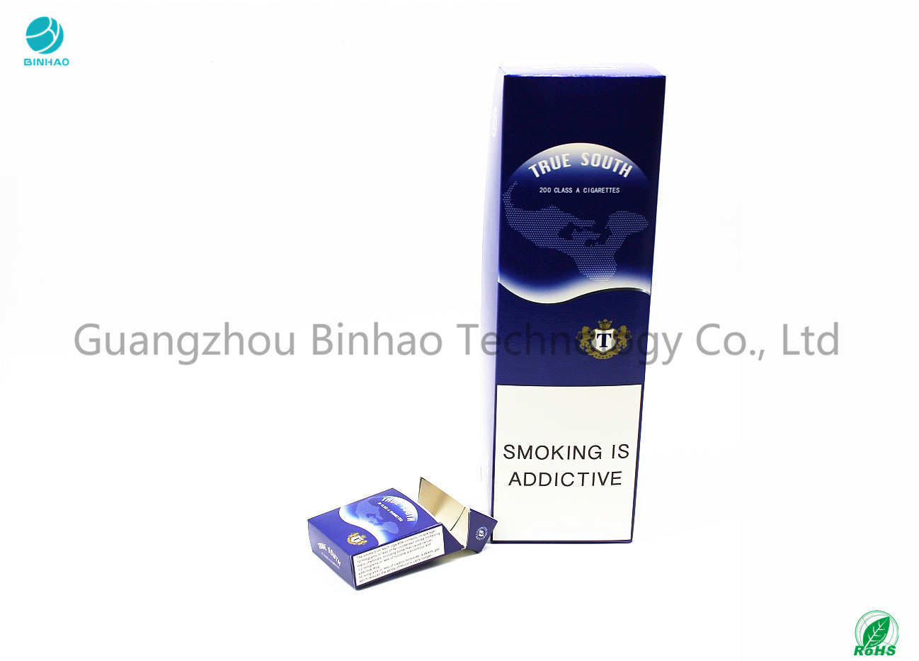 o papel do cartão do rei Size Hard Packing de 58mm encaixota caixas de cigarro feitas sob encomenda