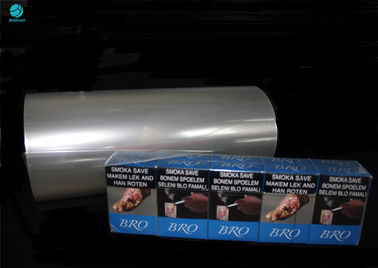 Rolo de filme impermeável claro para o cigarro, empacotamento do PVC da caixa do cigarro