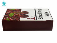 As caixas de cigarro vítreos vermelhas Shisha do cartão encaixotam o carimbo e a impressão UV da folha