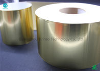 Papel brilhante da folha de alumínio de transferência do ouro nos materiais amigáveis 65gsm de Eco