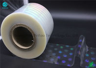 Umidade térmica holográfica do rolo de filme do encolhimento BOPP - impermeabilize o celofane para a selagem da caixa do cigarro
