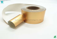 Papel do rei Size Aluminium Foil do cigarro 58gsm de Bobbin Shape Gold 99,45