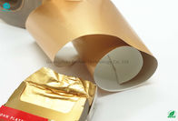 Papel lustroso da folha de alumínio do ouro 85mm 95% para o pacote do cigarro