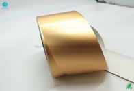 Papel da folha de alumínio da liga 8011 da cor 76mm do ouro