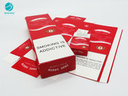 Caixas duráveis do papel do cartão do projeto vermelho para o empacotamento da caixa do cigarro de cigarro