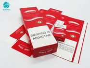 Casos de embalagem decorativos do cartão da cor vermelha para produtos de cigarro do cigarro