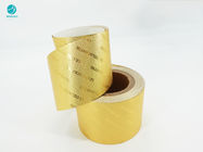 8011 Logo Aluminum Foil Wrapping Paper gravado dourado para o pacote do cigarro
