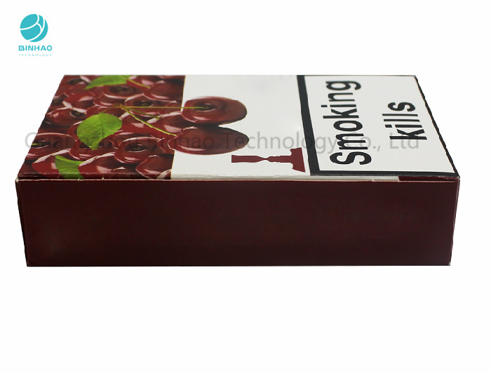 Caso de embalagem vítreo do cigarro dos pacotes duráveis do cigarro com carimbo UV