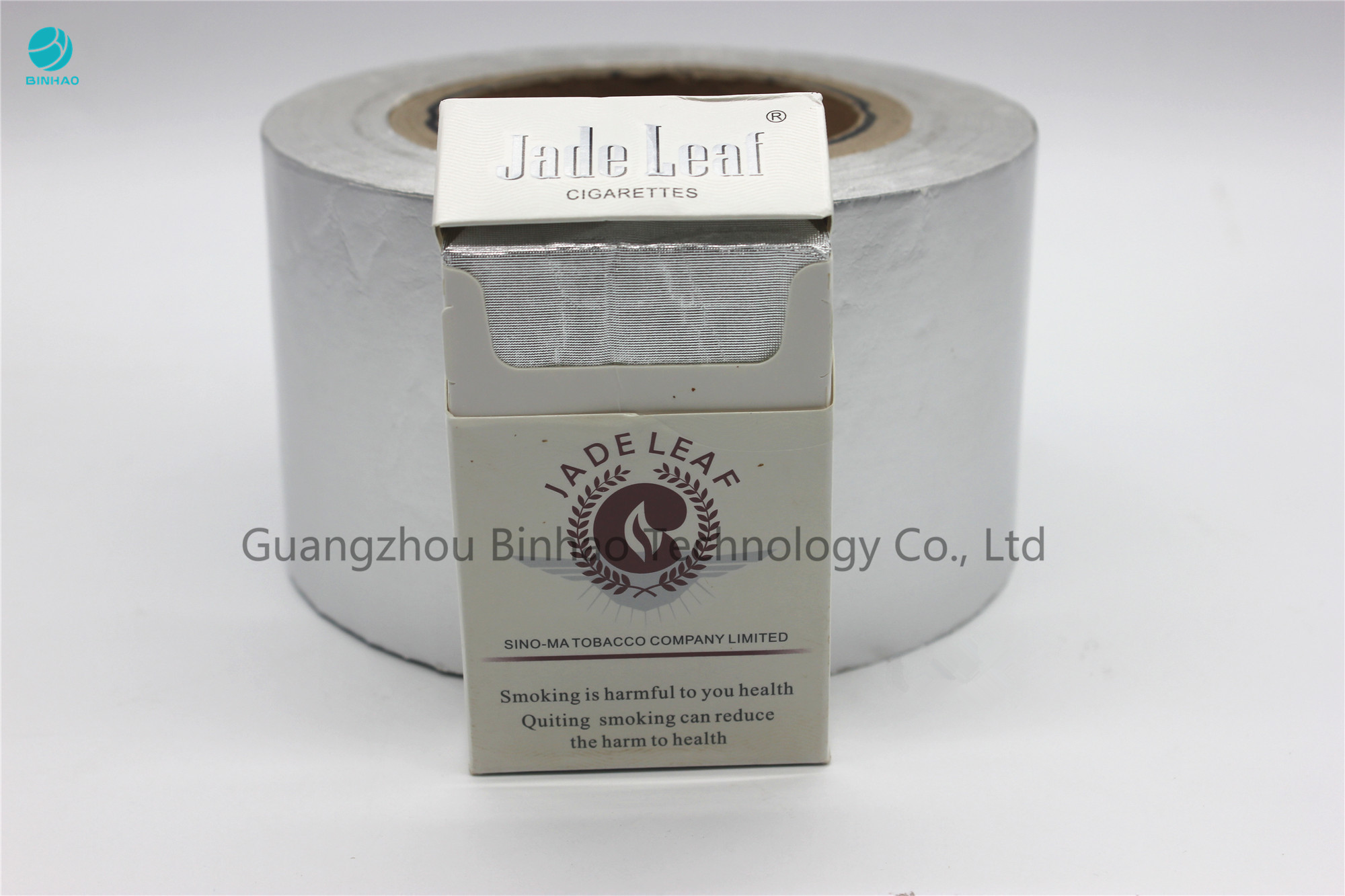 Papel baixo branco de Composited da folha de alumínio de 7 mícrons para o empacotamento interno da caixa do cigarro