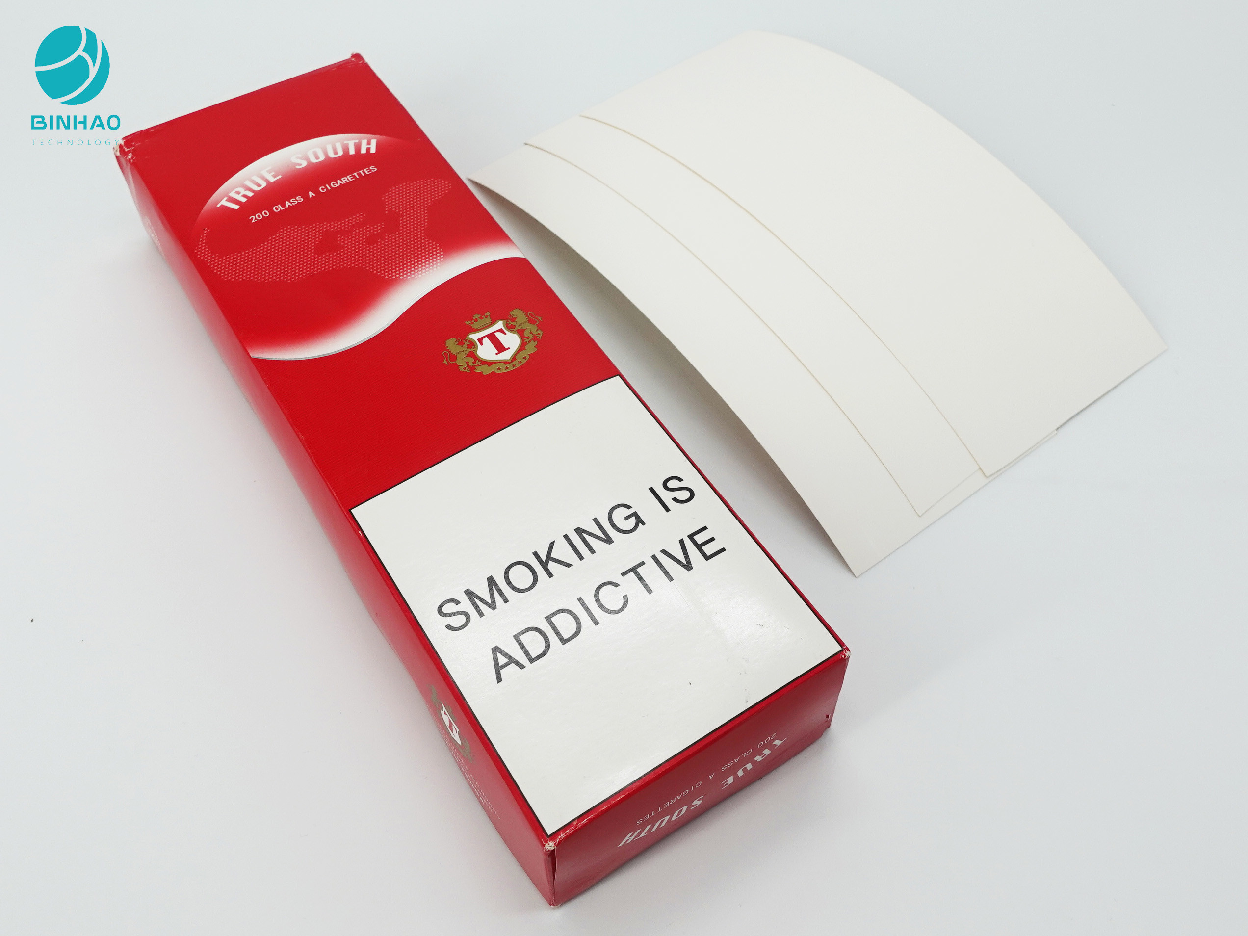 O papel de empacotamento do cartão do pacote do retângulo da planície do cigarro com projeta