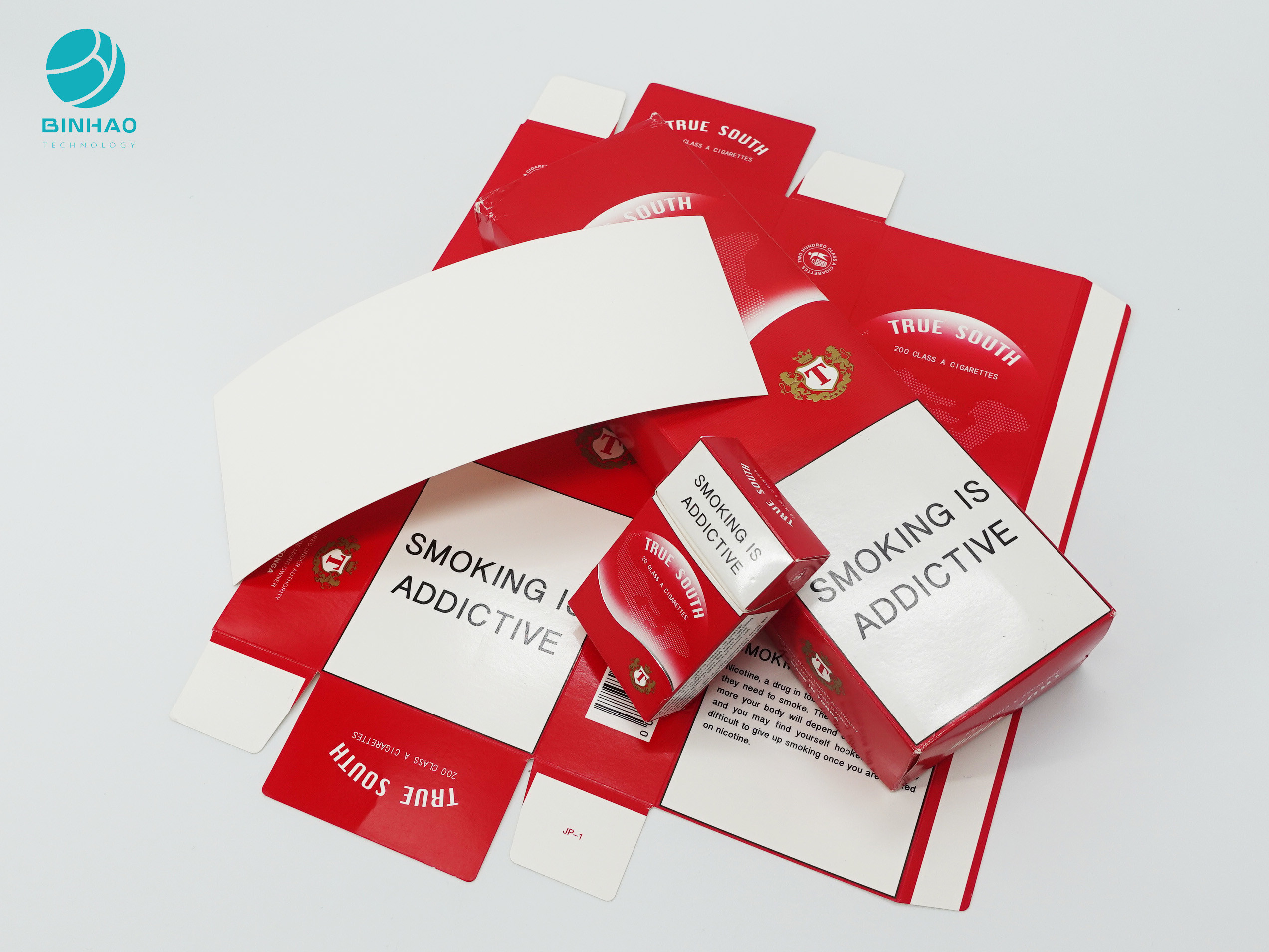 Caso de embalagem durável do cartão do cigarro dos pacotes do cigarro com logotipo gravado