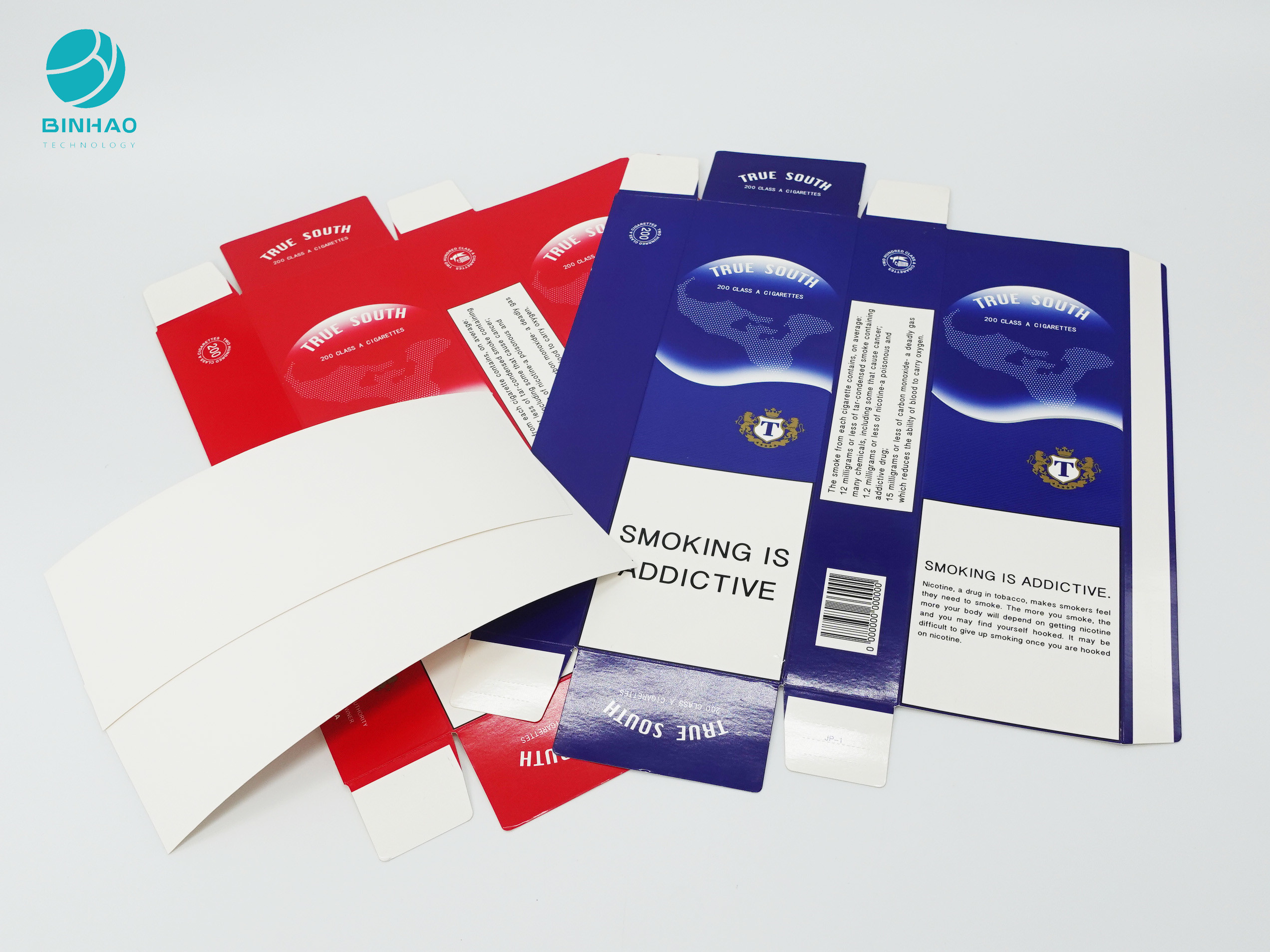 Caixas decorativas coloridas do cartão para a embalagem dos produtos de cigarro do cigarro
