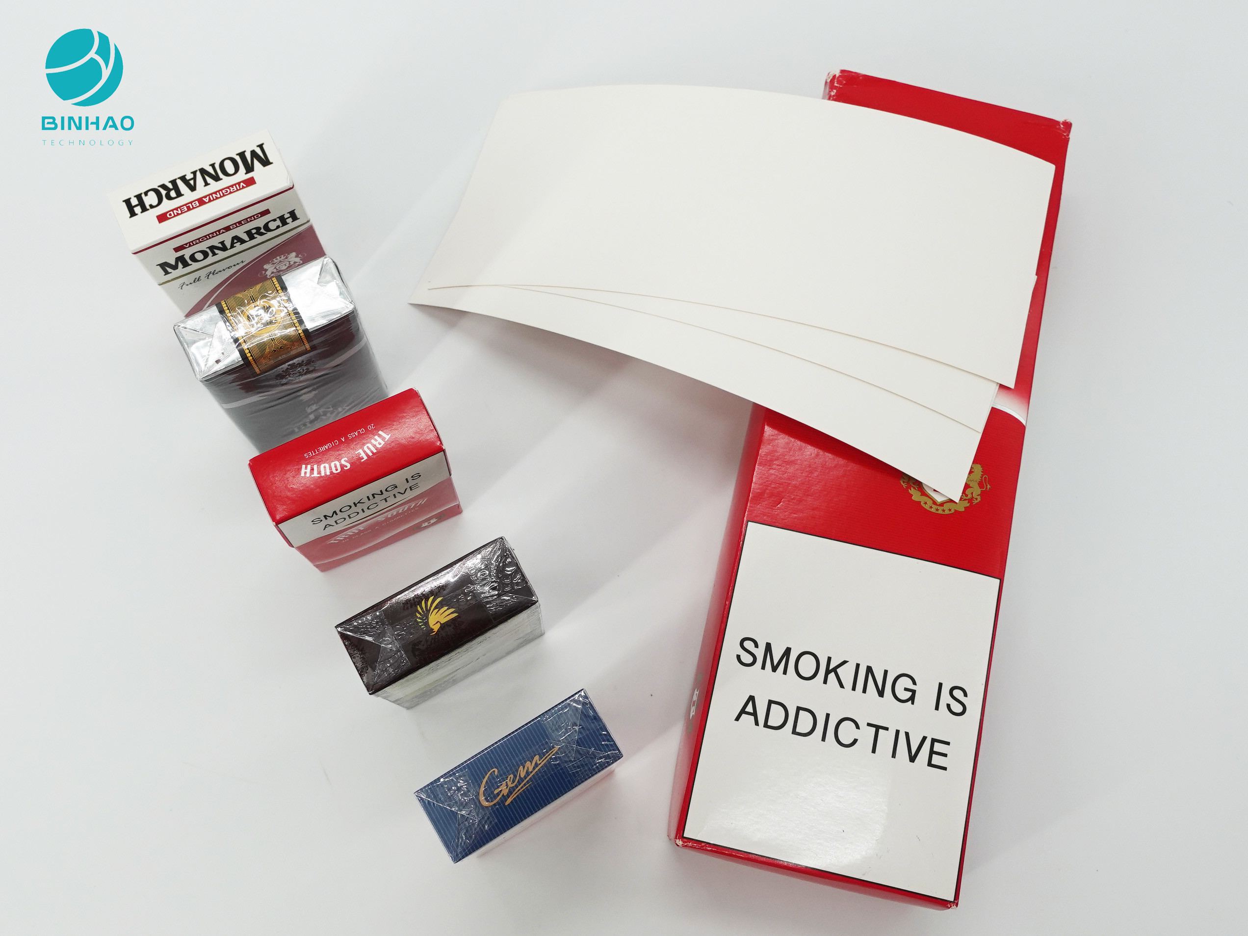 Cartão durável do caso de embalagem do cigarro da caixa do pacote do cigarro com logotipo feito sob encomenda