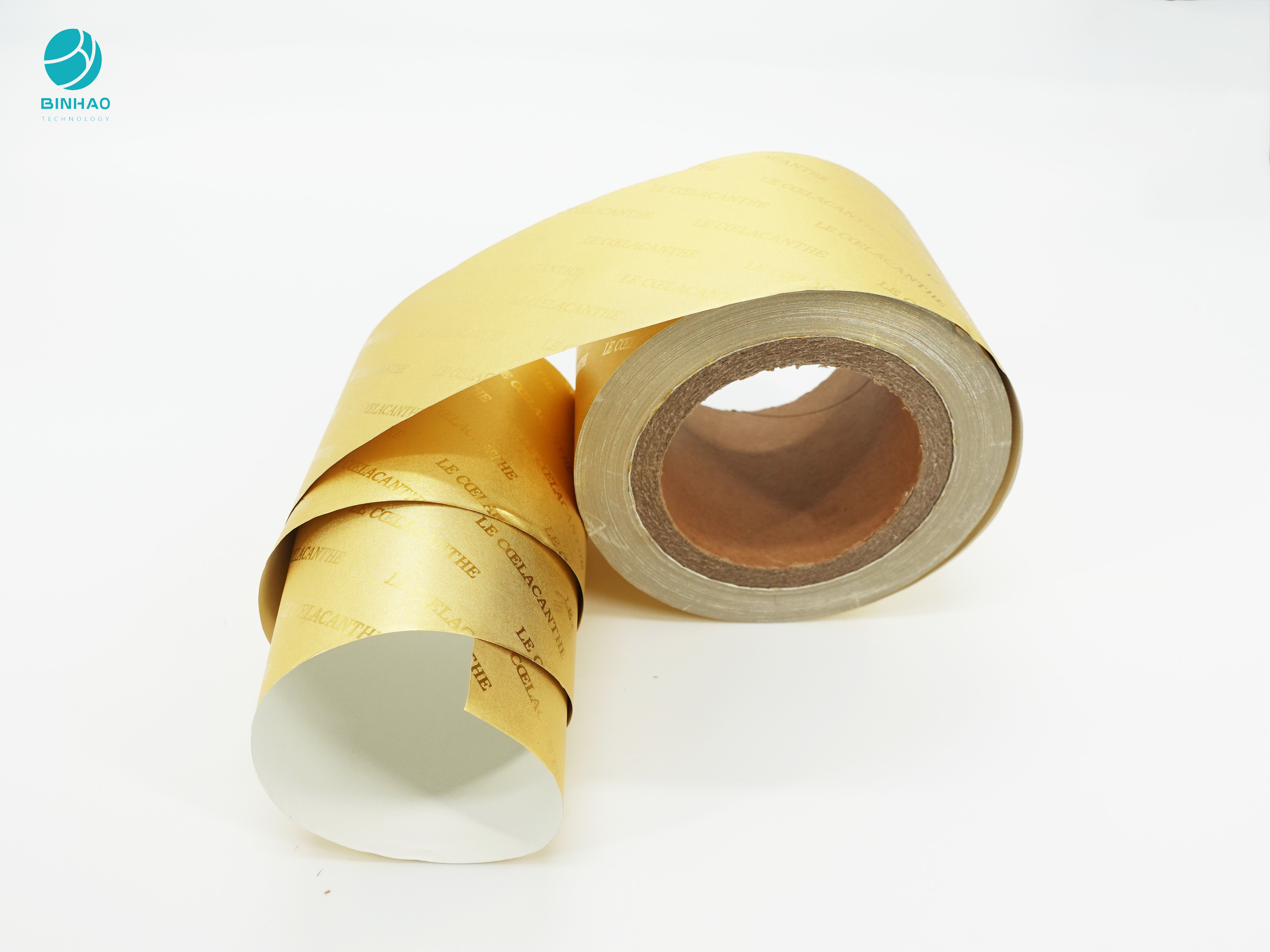 Papel dourado de gravação da folha de alumínio 8011 para o empacotamento interno do cigarro